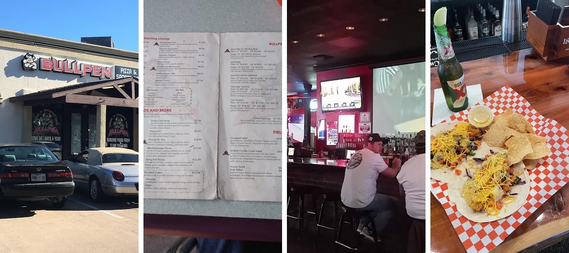 Bullpen Pizza Menu